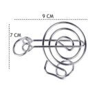 Anubhav Janni 1 Pcs Steel Wire Brain Teaser Puzzle Set Durable Metal Mind Puzzles for IQ Boosting Puzzles for Kids Adults Stress Relief Logical Thinking (Pack Of 1) (Design Sent As Per Stock) - Image 2