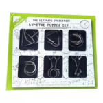 Anubhav Janni Brain Teasers Metal Wire Puzzle Toys for Gifts Party Favors Prizes Disentanglement Unlock Interlock IQ Teaser (6 in 1 Puzzle)