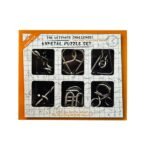 Anubhav Janni Brain Teasers Metal Wire Puzzle Toys for Gifts Party Favors Prizes Disentanglement Unlock Interlock IQ Teaser (6 in 1 Puzzle) - Image 2