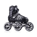 Anubhav Janni Inline Speed Skates 3 Wheel Design Black and White Adjustable Adult Roller Blades Skates 3 Wheels Skating Shoes for Boys Girls 10 to 14 Age with Size Liner - Image 4