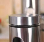 Anubhav Janni Clear Glass Steel Window Jars for Kitchen Storage Food Spices Canister Set Airtight with Leak-Proof Container Pulses Grains Tea Coffee Rice Snacks Spices - Image 4