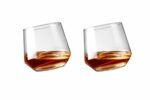 Anubhav Janni 370 ml Whiskey Glass Lead Free Crystal Tumblers with Tilted Base Premium Scotch Bourbon for Home Bar Cocktails Gifting (Set of 6 Pcs)