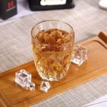 Anubhav Janni 260 ml Whisky Juice Glass Drinking Glasses for Whiskey Wine Beer Scotch Cold Drinks Premium Glass Milk Water Tall Mug Crystal Diamond Design Transparent (Set of 6 Pcs) - Image 3