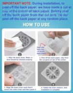Anubhav Janni Shower Drain Mesh Sticker (10 PCS SET) Disposable Hair Catcher Stickers for Bathroom Floor Anti Clog Waterproof Filter Cover Kitchen Sink Easy Peel Stick Design - Image 3