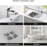 Anubhav Janni Shower Drain Mesh Sticker (10 PCS SET) Disposable Hair Catcher Stickers for Bathroom Floor Anti Clog Waterproof Filter Cover Kitchen Sink Easy Peel Stick Design - Image 4