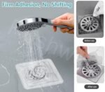 Anubhav Janni Shower Drain Mesh Sticker (10 PCS SET) Disposable Hair Catcher Stickers for Bathroom Floor Anti Clog Waterproof Filter Cover Kitchen Sink Easy Peel Stick Design - Image 5