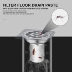 Anubhav Janni Shower Drain Mesh Sticker (10 PCS SET) Disposable Hair Catcher Stickers for Bathroom Floor Anti Clog Waterproof Filter Cover Kitchen Sink Easy Peel Stick Design - Image 7