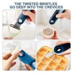 Anubhav Janni 3 In 1 Bottle Cleaning Brush ( Pack Of 2 Pcs ) Multifunctional Set Cap Cup Cleaner Long Handle Silicone Brushes for Baby Bottles Water Glasses - Image 5