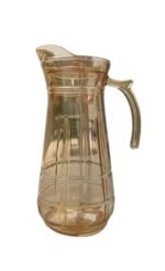 Anubhav Janni Crystal Water Jug 1.8 Litre Premium Transparent Glass Pitcher with Handle Elegant Beverage Serving Lid and Handle Juice Lemonade Jug for Kitchen Dining Table