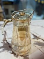 Anubhav Janni Crystal Water Jug 1.8 Litre Premium Transparent Glass Pitcher with Handle Elegant Beverage Serving Lid and Handle Juice Lemonade Jug for Kitchen Dining Table - Image 3