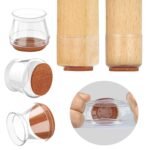 Anubhav Janni Chair Leg Cover 24 Pcs Floor Protectors High Transparency Covers Protect The to Reduce Noise Easy Move