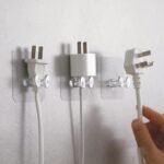 Anubhav Janni Plug Socket Hook Multi Power Plugs Holder|Transparent Waterproof Wall Hooks for Kitchen Bathroom Shower (Pack Of 10 ) - Image 2