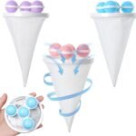 Anubhav Janni New Washing Machine Hair Removel Ball  Floating Lint Mesh Bag Net Filter Remover Pouch Catcher Laundry Pet Fur Household Reusable (Pack Of 6 Pcs)