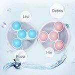 Anubhav Janni New Washing Machine Hair Removel Ball  Floating Lint Mesh Bag Net Filter Remover Pouch Catcher Laundry Pet Fur Household Reusable (Pack Of 6 Pcs) - Image 3