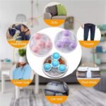 Anubhav Janni New Washing Machine Hair Removel Ball  Floating Lint Mesh Bag Net Filter Remover Pouch Catcher Laundry Pet Fur Household Reusable (Pack Of 6 Pcs) - Image 6