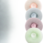 Anubhav Janni Bath Sponge Cleaning Brush With Suction  Shower Loofah with Exfoliating Soft Massager and Scrubber for Men Women Babies Body Cup (Pack Of 2 Pcs)