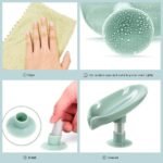 Anubhav Janni Suction Cup Soap Holder  for Bathroom Shower Sink Bathtub Leaf Shape (Pack Of 2 Pcs) - Image 6