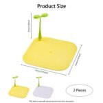Anubhav Janni Sprouts Silicone Floor Drain Cover 2 Pack Cover Toilet Anti Smell Bean Sink Filter Sewer Deodorant Filter Bathroom Hair Catcher Drainage Net - Image 2