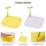Anubhav Janni Sprouts Silicone Floor Drain Cover 2 Pack Cover Toilet Anti Smell Bean Sink Filter Sewer Deodorant Filter Bathroom Hair Catcher Drainage Net - Image 3