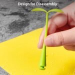 Anubhav Janni Sprouts Silicone Floor Drain Cover 2 Pack Cover Toilet Anti Smell Bean Sink Filter Sewer Deodorant Filter Bathroom Hair Catcher Drainage Net - Image 5