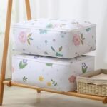 Anubhav Janni Blankets Storage Bag  Waterproof Storage Bag Printed Square Organizer for Blankets Clothes Moisture Proof Dust-Proof Washable Storage Solution (Pack OF 4 Pcs) - Image 2