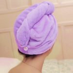 Anubhav Janni Hair Wrap Towel  for Women-Quick Drying Microfiber with Elastic Loop Tying Super Absorbent Head Towels Ladies Turban (Pack Of 1 Pcs) - Image 5