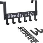 Anubhav Janni Nice Day Hook Hanger  Clothes Hanging  Printed Plate  Multi Functional Steel Over The Door Organizer Wall Rack for Room Kitchen Bathroom (Pack OF 1 Pcs)
