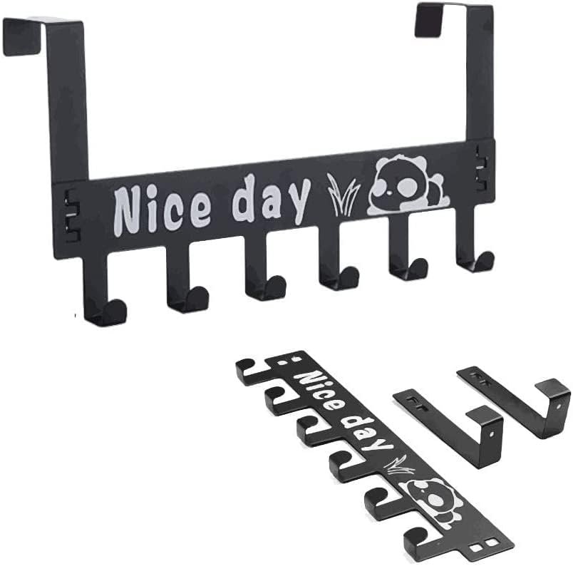 Anubhav Janni Nice Day Hook Hanger  Clothes Hanging  Printed Plate  Multi Functional Steel Over The Door Organizer Wall Rack for Room Kitchen Bathroom (Pack OF 1 Pcs)