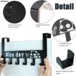 Anubhav Janni Nice Day Hook Hanger  Clothes Hanging  Printed Plate  Multi Functional Steel Over The Door Organizer Wall Rack for Room Kitchen Bathroom (Pack OF 1 Pcs) - Image 4