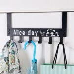 Anubhav Janni Nice Day Hook Hanger  Clothes Hanging  Printed Plate  Multi Functional Steel Over The Door Organizer Wall Rack for Room Kitchen Bathroom (Pack OF 1 Pcs) - Image 6