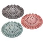 Anubhav Janni Silicone Hair Catcher Drain Filter Stopper  Catcher Durable for Shower Cover Bathroom Tub Strainer to Catch and Clean Suit Bathtub (Pack Of 2 Pcs)