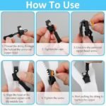 Anubhav Janni Zipper Repair Kit Universal Slider Replacement, Adjustable Fixer Pull for Luggage Backpack Wallets Suitcases Tents Jackets Skirts Jeans (Pack Of 10) - Image 4