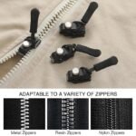 Anubhav Janni Zipper Repair Kit Universal Slider Replacement, Adjustable Fixer Pull for Luggage Backpack Wallets Suitcases Tents Jackets Skirts Jeans (Pack Of 10) - Image 6