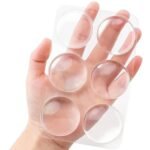 Anubhav Janni Silicone Wall Protector Rubber Pack of 6 Clear Door Bumper Stopper Protector Self Adhesive Handle Knob Shield Guard