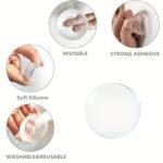 Anubhav Janni Silicone Wall Protector Rubber Pack of 6 Clear Door Bumper Stopper Protector Self Adhesive Handle Knob Shield Guard - Image 6