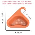 Anubhav Janni Multifunction Kitchen Sink Traingle Filter  Swan Shape Basket Corner Strainer Triangle Filter Multi Function Water Storage Tank Drain Rack (Pack Of 3 Pcs) - Image 2