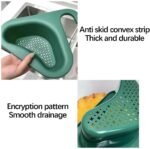 Anubhav Janni Multifunction Kitchen Sink Traingle Filter  Swan Shape Basket Corner Strainer Triangle Filter Multi Function Water Storage Tank Drain Rack (Pack Of 3 Pcs) - Image 3
