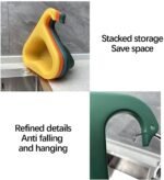 Anubhav Janni Multifunction Kitchen Sink Traingle Filter  Swan Shape Basket Corner Strainer Triangle Filter Multi Function Water Storage Tank Drain Rack (Pack Of 3 Pcs) - Image 5
