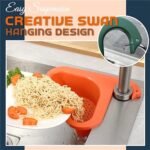 Anubhav Janni Multifunction Kitchen Sink Traingle Filter  Swan Shape Basket Corner Strainer Triangle Filter Multi Function Water Storage Tank Drain Rack (Pack Of 3 Pcs) - Image 7