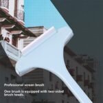 Anubhav Janni Window Mesh Cleaner 1 Pcs Multifunctional Screen Brush 2 in 1 Mesh Cleaning Brush Wiper with Extended Handle Window Cleaning Brush Net Cleaner Double Sided Window Mesh Cleaner - Image 5