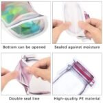 Anubhav Janni Jar Ziplock Bags Storage  3 Pcs Ziplock Bags for Fridge Storage Bottle Shape Storage Pouch Mason Jar Bottle Bags Plastic Storage Pouch - Image 5