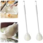 Anubhav Janni Silicone Bottle Cleaning Brush White Flexible Soft Bristle, Long Handle for Jar, Cup, Glass Mug Container and Kitchenware (Pack Of 2 Pcs ) - Image 2