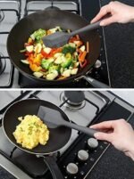 Anubhav Janni 11 Inches Size Silicon Spatula 1 Pcs Non Stick Silicone Reusable Kitchen for Cooking Multicolor Pastry Cake Mixer Cooking Baking and Glazing - Image 3