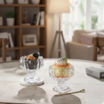 Anubhav Janni Ice Cream Bowl 170ml 6pcs Crystal Glass Bowls Serving Dessert Pudding Set Fruit Salad Cup Premium Clear Elegant Glassware for Home Parties Party Gifting (Pack Of 6 Pcs) - Image 7