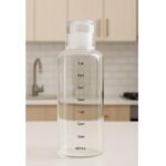 Anubhav Janni Borosilicate Water Bottle 350ml Glass Water Bottle with Time Marker Leakproof Reusable BPA Free Transparent Lids Drinking Fridge Bottles Water Milk Lassi Juices Beverages - Image 2