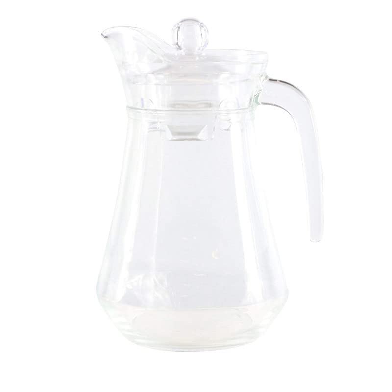 Anubhav Janni Duck Water Jug 1300ml Transparent White Glass Jar With Plastic Lid Milk Juice Beverage Proper Handle jug Pitcher with Drinking Pitchers and lid (Pack Of 1 Pcs) Anubhav Janni Duck Water Jug 1300ml Transparent White Glass Jar With Plastic Lid Milk Juice Beverage Proper Handle jug Pitcher with Drinking Pitchers and lid (Pack Of 1 Pcs) - Image 1