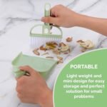 Anubhav Janni Mini Supdi (Pack Of 2 Pcs)Mini Dustpan with Brush Broom Set for Multipurpose Cleaning Laptops Keyboards Dining Table Car Seats Carpets  Plastic Dust Pan - Image 4