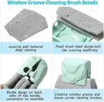 Anubhav Janni Window Brush Dust Cleaner (Pack Of 2 Pcs) Slot Track Groove Remover Tool Magic Cleaning Brush Quickly Clean All Slides and Gaps - Image 9