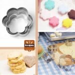 Anubhav Janni Cookie Cutter Shapes Set 12 Pcs Baking  Flower Round Heart Star Shape Biscuit Stainless Steel Metal Molds for Kitchen Halloween Christmas - Image 5