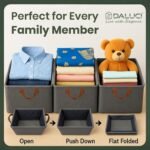 Anubhav Janni 26L Foldable Clothes Organizer 1Pcs Wardrobe with Durable Handle Stuff Metal Frame Storage Box Closet Drawer Organizers for Clothes Toys Blanket etc - Image 2